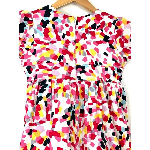 Hanna Andersson Paint Splatter Size 120 US Sz 6 7 Girls Dress Colorful Cotton R2 - Picture 5 of 12